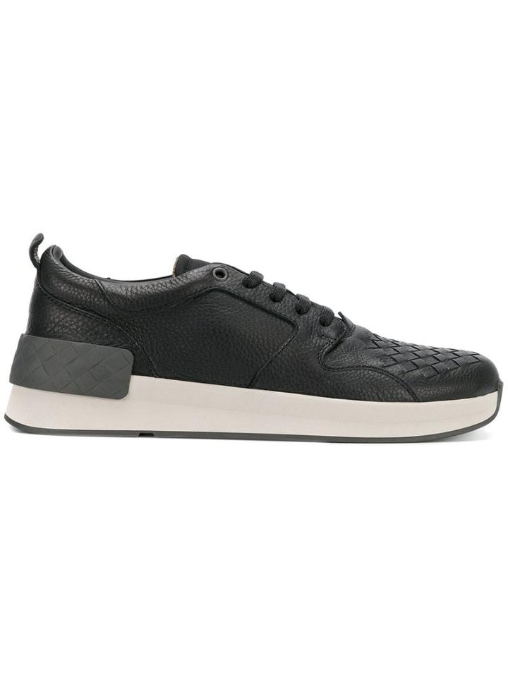 Bottega Veneta Nero Calf Bv Grand Sneaker - Black