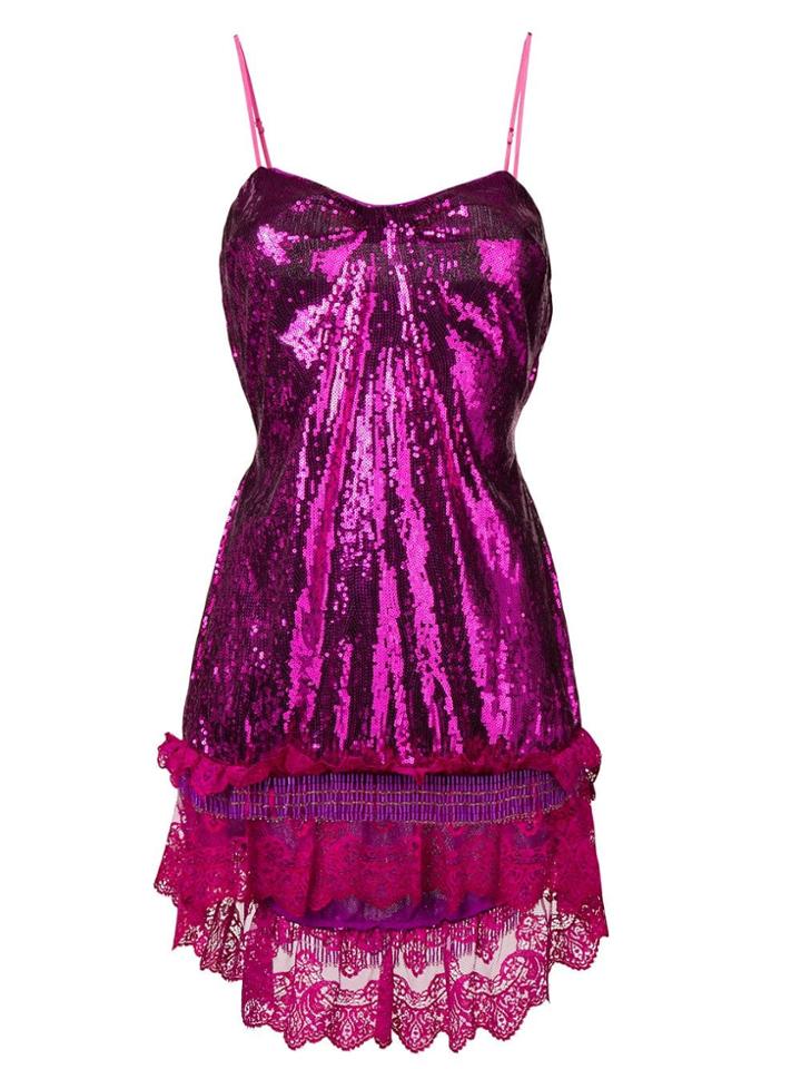 Christian Pellizzari Sequins Mini Dress - Pink