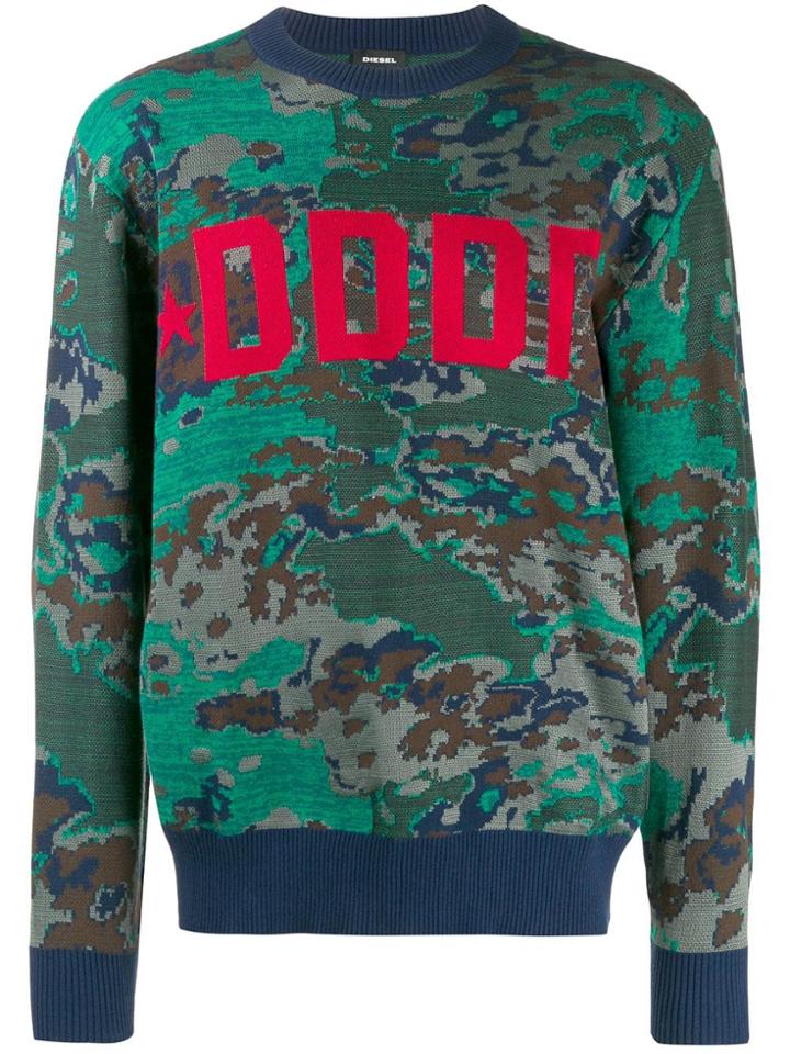 Diesel Printed Sweatshirt - Green