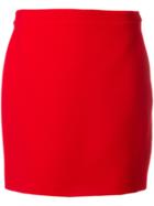 Alessandra Rich Straight Skirt - Red