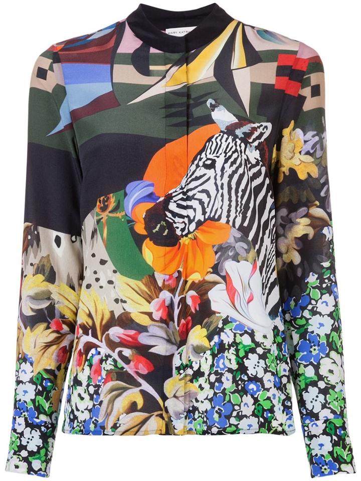 Mary Katrantzou Zebra Print Blouse - Multicolour