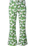 Ultràchic Goose Print Cropped Trousers