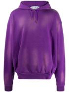 Martine Rose Faded Effect Hoodie - Purple