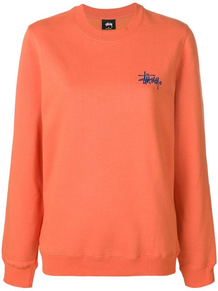 Stussy Crew Neck Sweatshirt - Orange