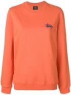 Stussy Crew Neck Sweatshirt - Orange