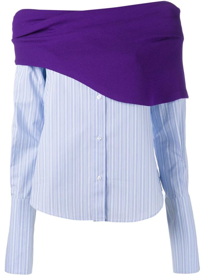 Jacquemus Off-shoulders Striped Blouse