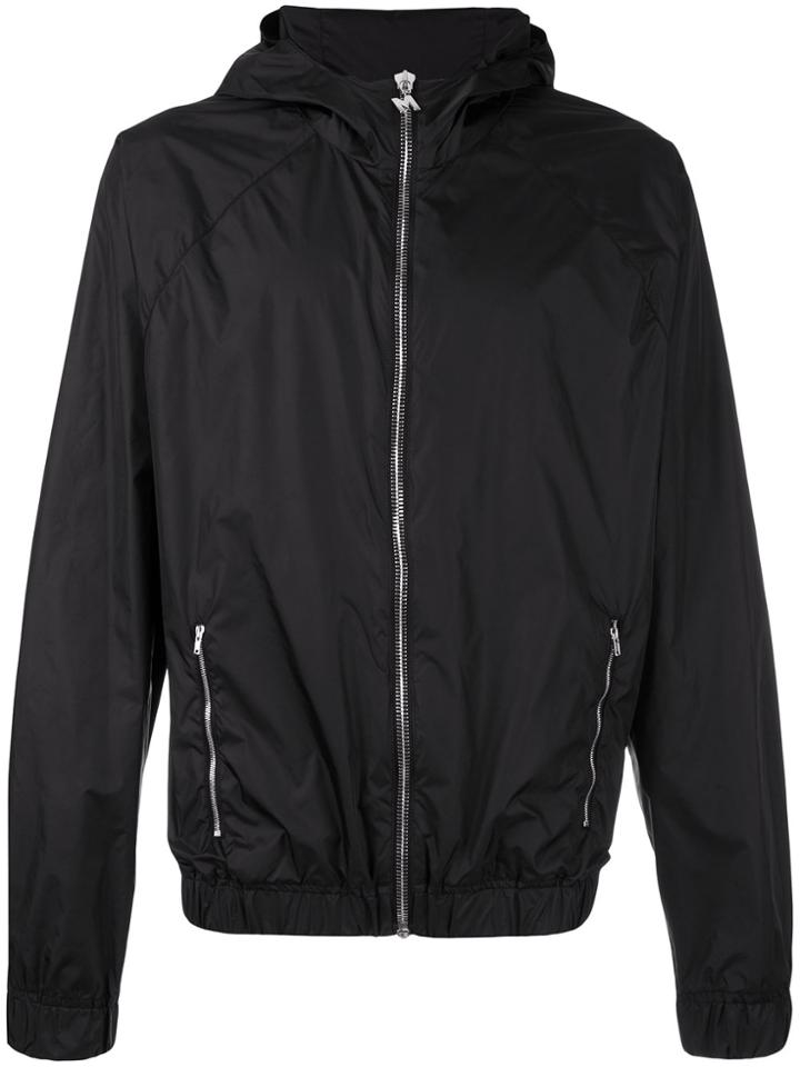 Msgm Printed Hood Jacket - Black