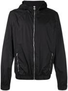 Msgm Printed Hood Jacket - Black
