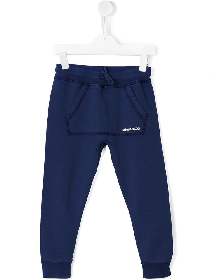 Dsquared2 Kids Logo Track Pants, Boy's, Size: 10 Yrs, Blue