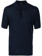 Joseph Contrast Trim Polo Shirt - Blue