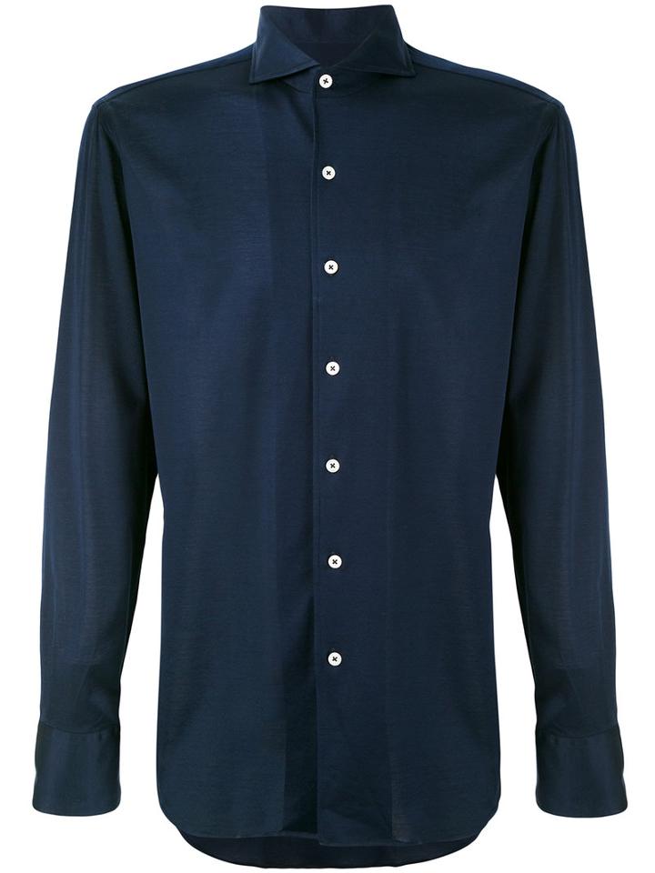 Canali - Classic Shirt - Men - Cotton - Xl, Blue, Cotton