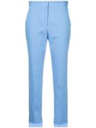 Rosetta Getty Contrast Stitch Tapered Trousers - Blue