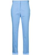 Rosetta Getty Contrast Stitch Tapered Trousers - Blue