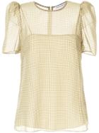 Camilla And Marc Check Print Blouse - Green