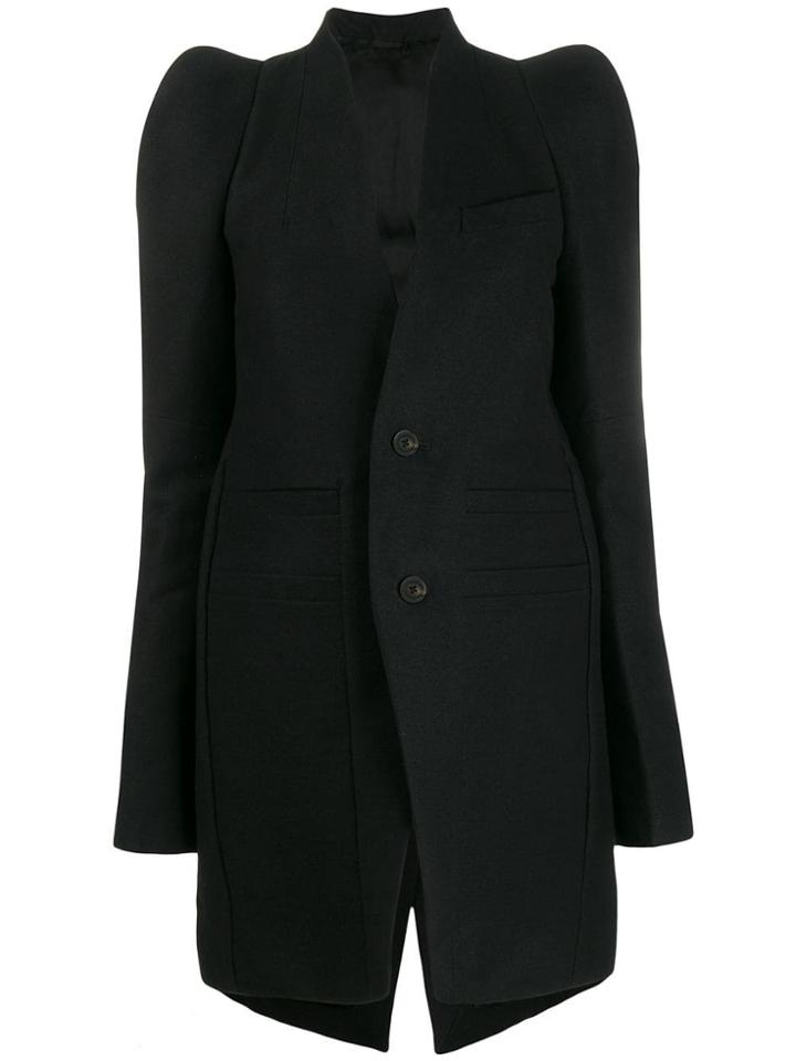 Rick Owens Structured Longline Blazer - Black