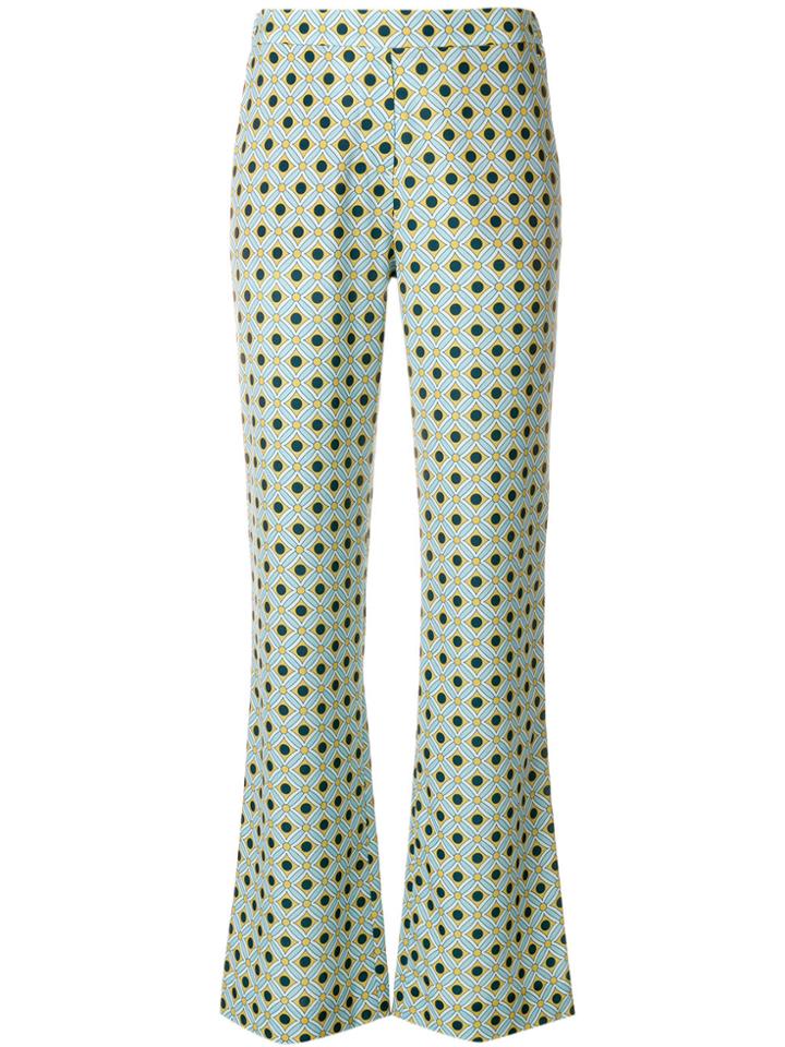Meme All-over Print Trousers - Blue