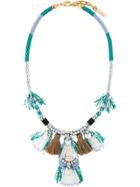 Radà Tassel Fringed Necklace - Blue