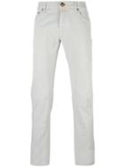 Jacob Cohen Classic Straight Jeans, Men's, Size: 36, Grey, Cotton/spandex/elastane