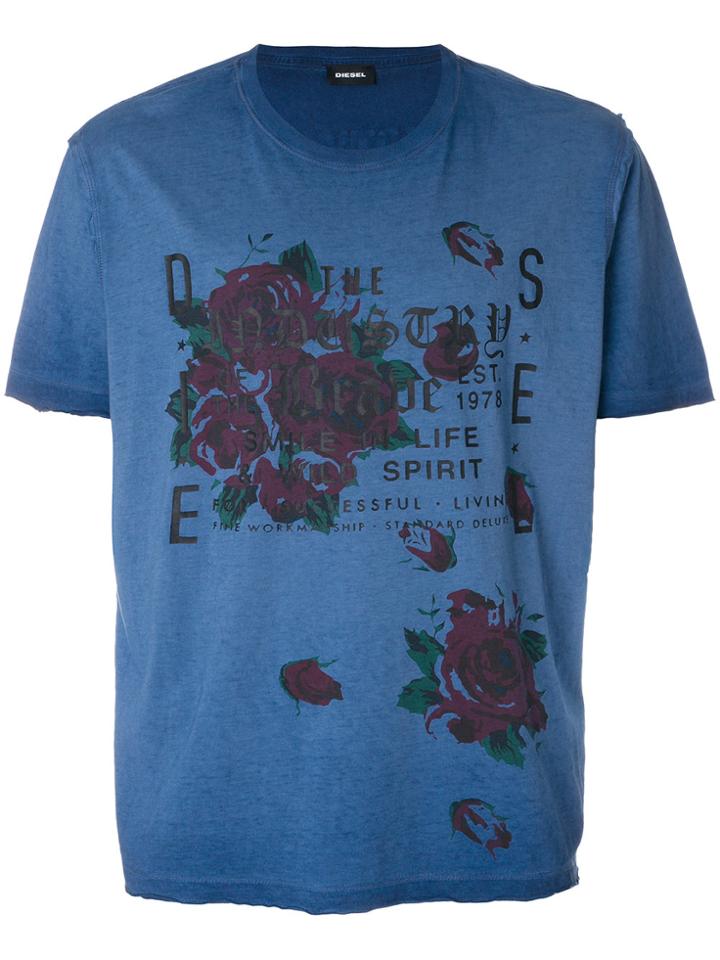 Diesel T-joe-qk T-shirt - Blue