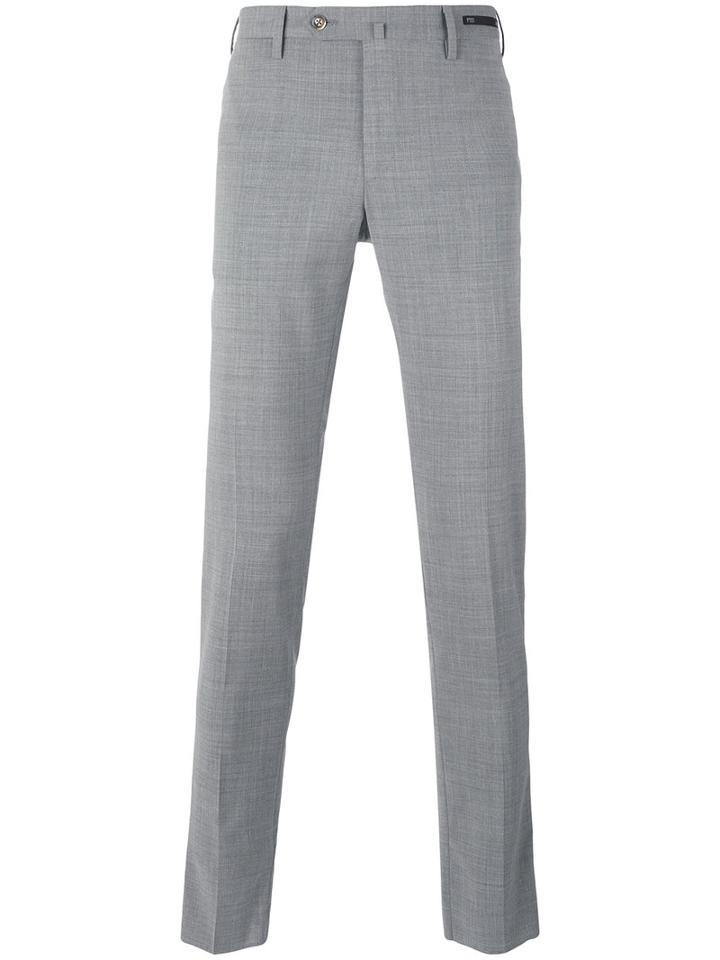Pt01 - Skinny Trousers - Men - Polyester/wool/spandex/elastane - 54, Grey, Polyester/wool/spandex/elastane