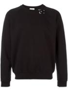 Saint Laurent Constellation Print Sweatshirt, Men's, Size: Medium, Black, Cotton