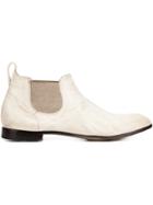 Silvano Sassetti Distressed Chelsea Boots - White