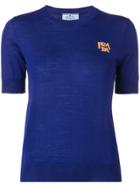 Prada Chest Logo T-shirt - Blue