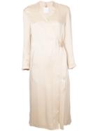 Cityshop - Belted Wrap Kimono - Women - Silk - 36, Nude/neutrals, Silk