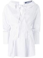 Jacquemus Striped Blouse, Women's, Size: 34, White, Cotton