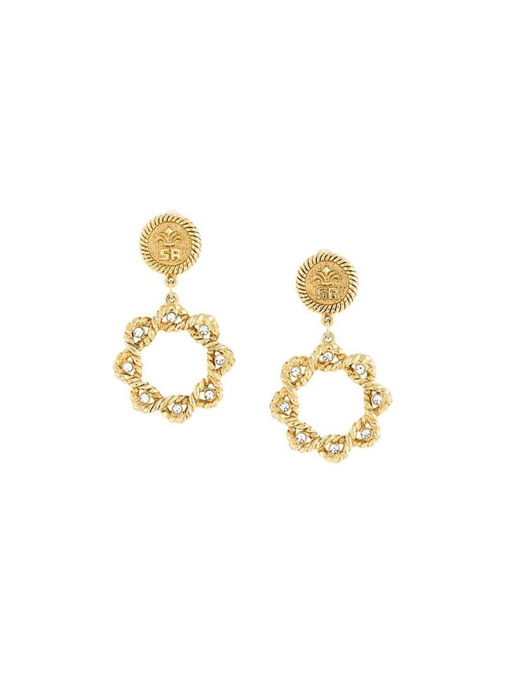 Sonia Rykiel Vintage Pendant Clip-on Earrings, Women's, Metallic
