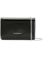 Givenchy Pandora Chain Wallet, Women's, Black, Calf Leather