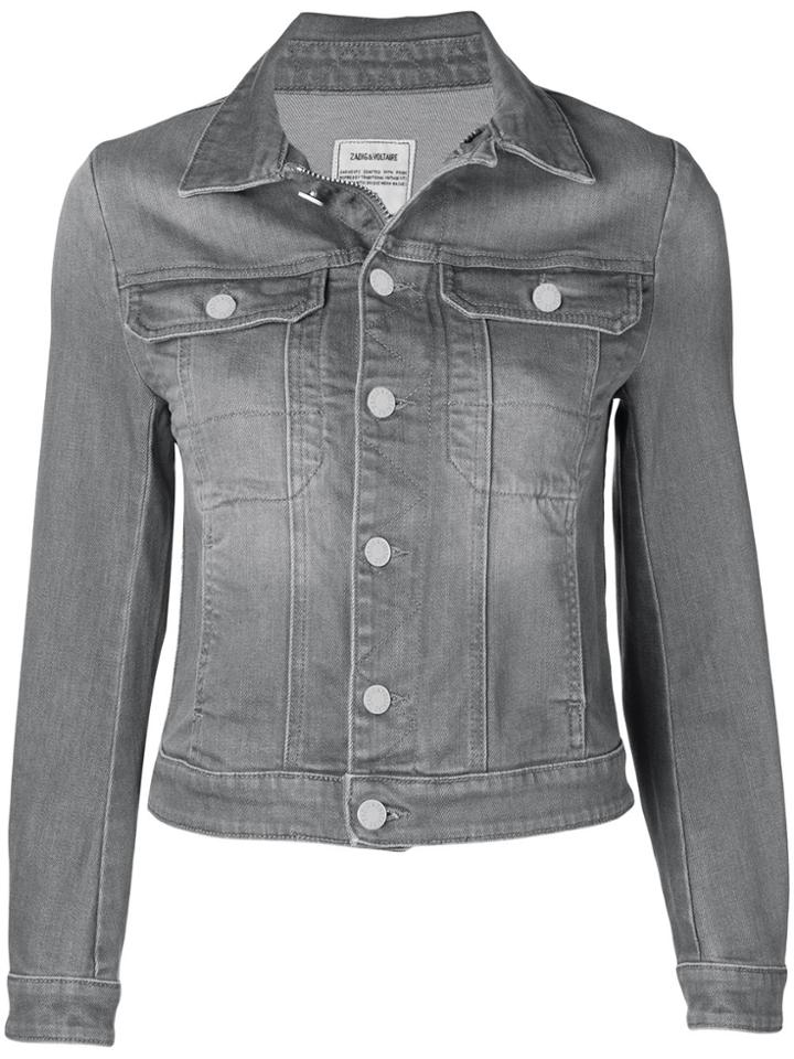Zadig & Voltaire Kioky Denim Jacket - Grey