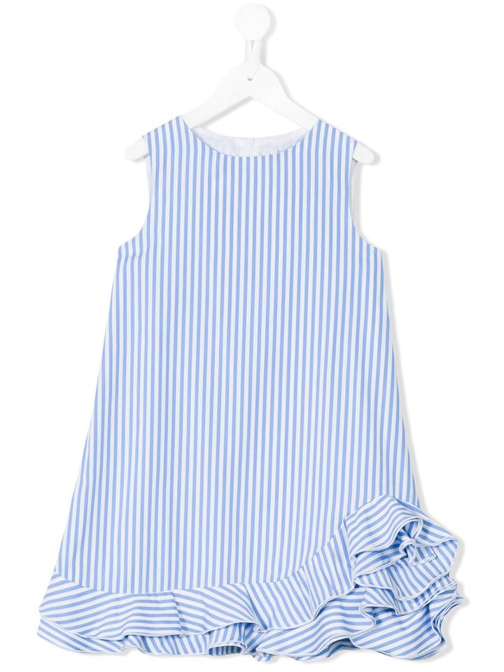 Striped Dress - Kids - Cotton - 2 Yrs, Blue, Simonetta