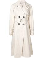 Forte Forte Balloon Sleeve Trench Coat - Nude & Neutrals