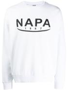 Napa By Martine Rose Logo Printed Sweatshirt - White