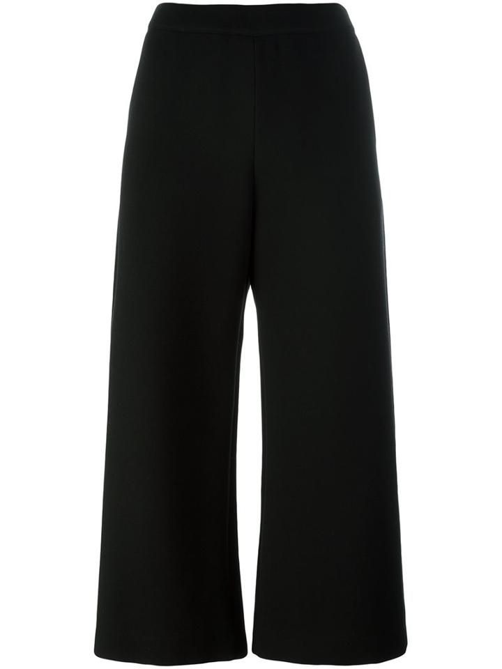 P.a.r.o.s.h. Wide-legged Cropped Trousers, Women's, Size: Xs, Black, Viscose/wool