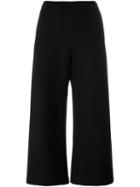 P.a.r.o.s.h. Wide-legged Cropped Trousers, Women's, Size: Xs, Black, Viscose/wool
