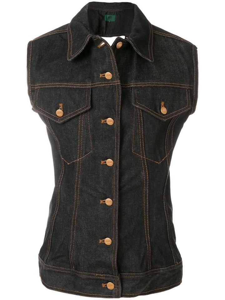 Jean Paul Gaultier Pre-owned Denim Waistcoat - Black