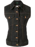 Jean Paul Gaultier Pre-owned Denim Waistcoat - Black