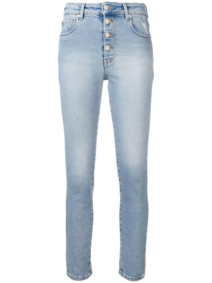 Iro Buttoned Skinny Jeans - Blue
