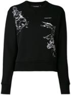Dsquared2 - Embroidered Stag Sweatshirt - Women - Cotton - M, Black, Cotton