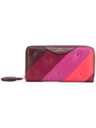 Anya Hindmarch Chubby Large Zip Round Wallet In Claret Multi Soft