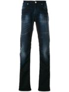 Versace Jeans Faded Straight Leg Jeans - Blue