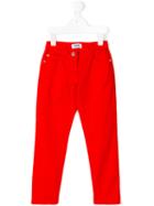 Moschino Kids - Regular Jeans - Kids - Cotton/spandex/elastane - 8 Yrs, Girl's, Red
