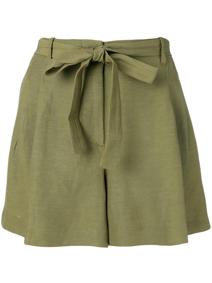 Twin-set Wide Leg Shorts - Green