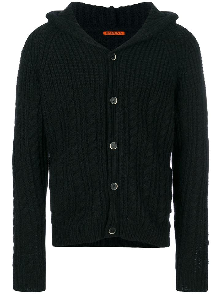 Barena Bomono Hooded Cardigan - Black