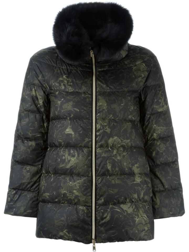 Herno Fox Fur Trim Reversible Padded Jacket