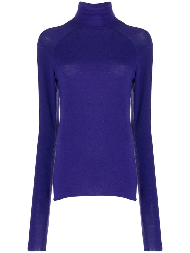 Haider Ackermann Delta Turtleneck Jumper - Purple