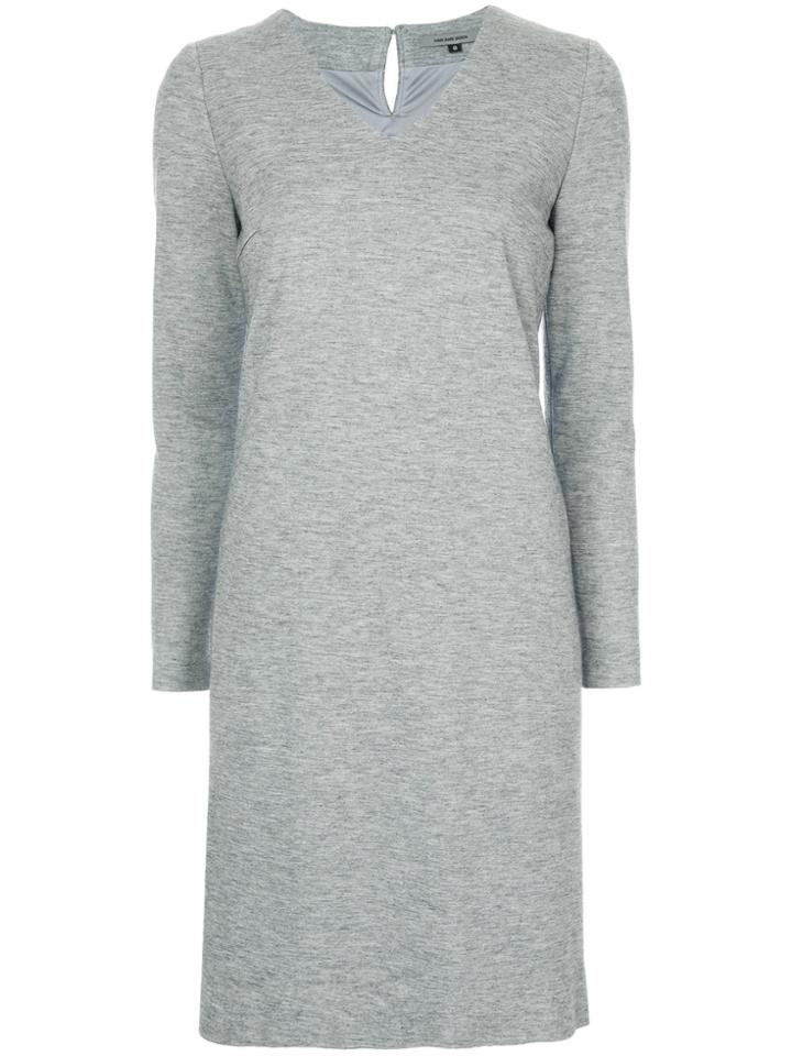 Han Ahn Soon V-neck Jersey Dress - Grey