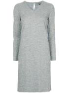 Han Ahn Soon V-neck Jersey Dress - Grey